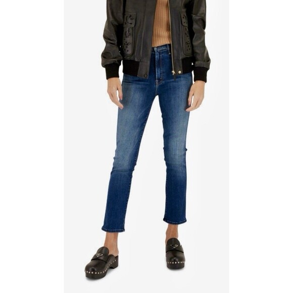 Mother The Swooner Rascal Ankle Jeans Size 28x26 Dont Mind Me Wash High Rise - Picture 2 of 12